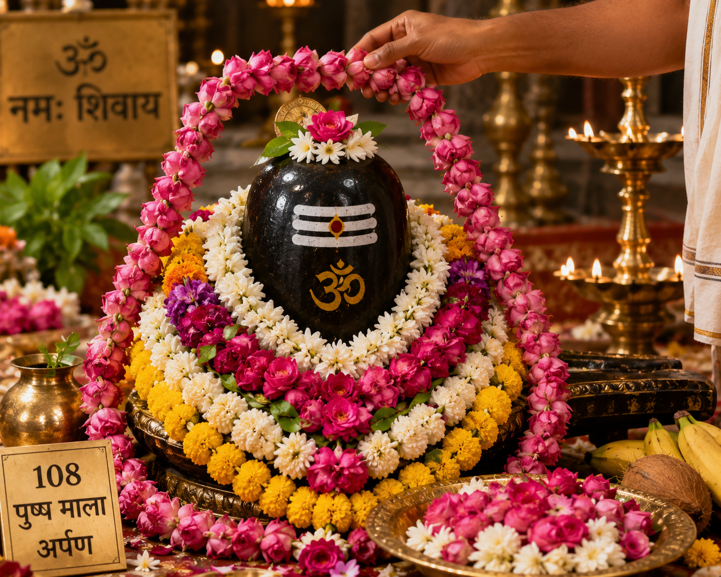 🌸 108 Pushpa Mala Arpan