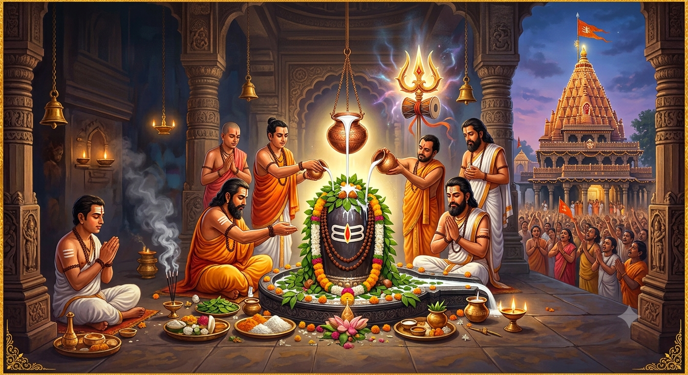 🔱 Second Shravan Somvar Mahakaleshwar Rudrabhishek Seva